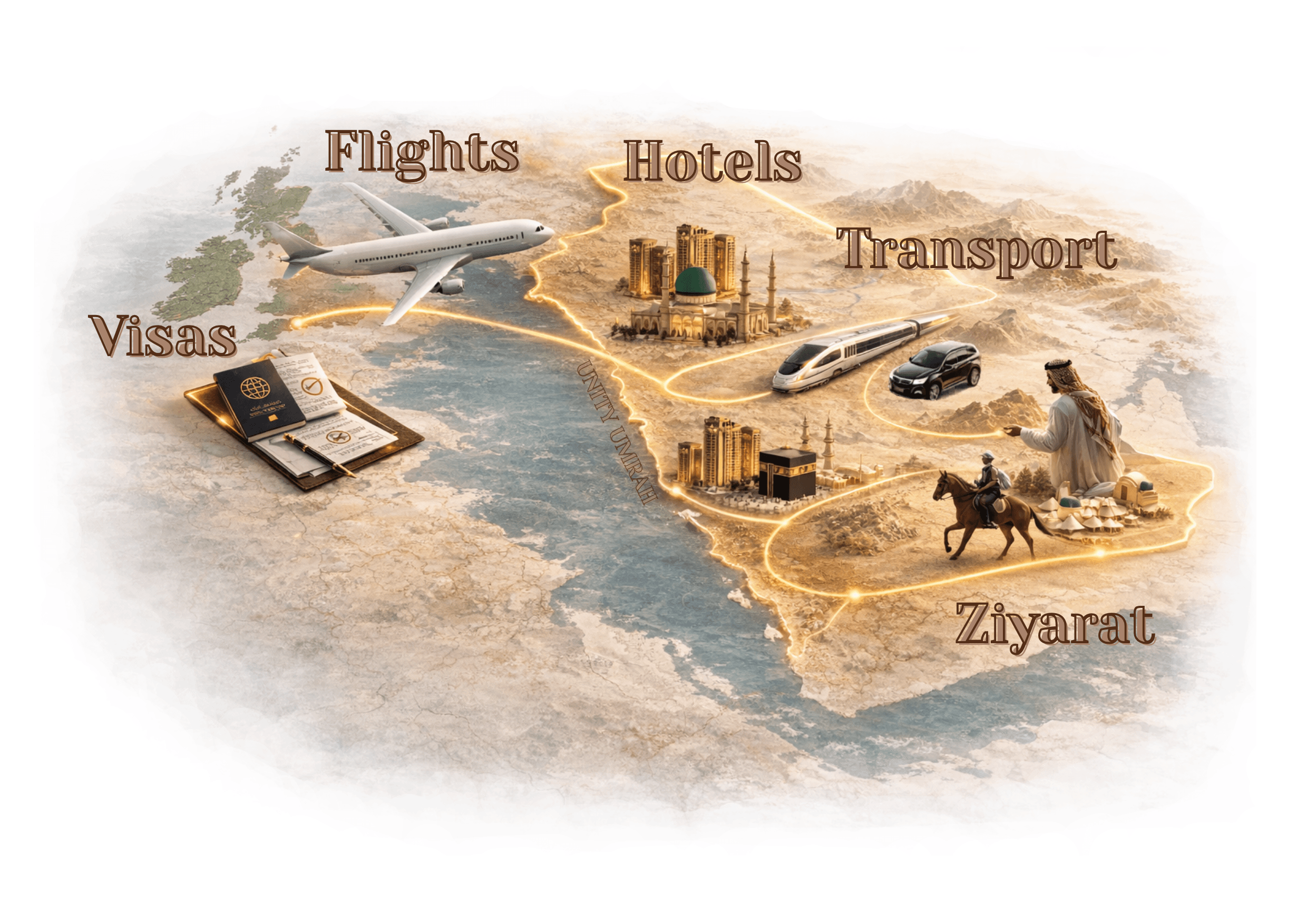 Unity Umrah personalised packages process overview